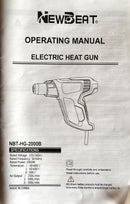 Newbeat Electric Heat Gun 2000W | Model: NBT-HG-2000B Electric Heat Gun Newbeat 