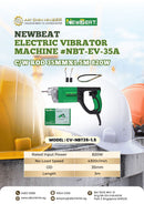 Newbeat Electric Vibrator Machine c/w Rod 35mmx1.5m 820w