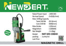 NEWBEAT Multifunctional Profile Magnetic Drill 40mm | Model: NBT-MD-D8840 Magnetic Drill NEWBEAT 
