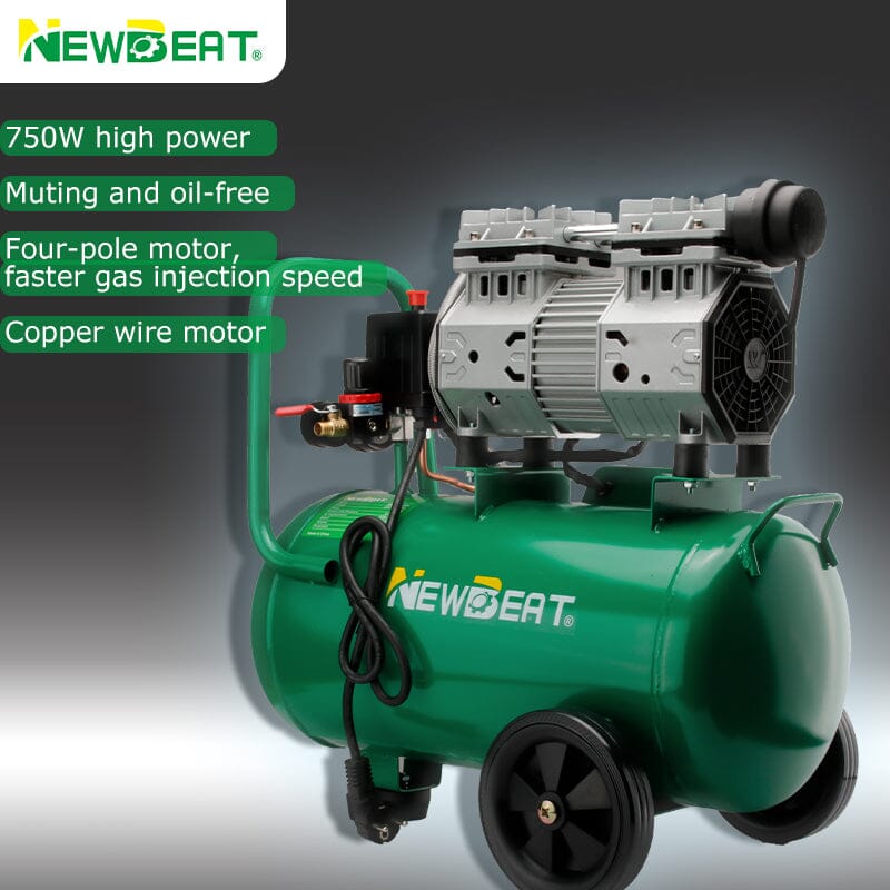 NEWBEAT Oilless Air Compressor 2.5HP 30L | Model: NBT-AC-30L Air Compressor NEWBEAT 