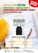 Newbeat Portable LED Work Light 5" 36W 1800LM 21V (Bare Unit) | Model: STT-DC-GZD005 Portable Work light Aikchinhin 