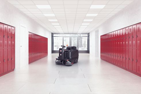 Nilfisk ROS1300 Mid Size Ride-on Battery Operated Sweeper | Model: ROS1300 Ride On Sweeper Nilfisk 