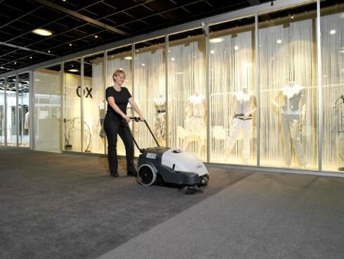 Nilfisk SW750 Push Behind Battery Operated Sweeper | Model: SW750 Sweeper Nilfisk 