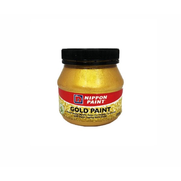 Nippon 250g Water Based Gold Paint (Indoor/Outdoor) | Model : NIP-GOLD-250G Paint Nippon 