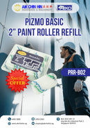 PIZMO Basic 2" Paint Roller Refill (20PC/BOX) | Model : PRR-B02 Roller Refill Aiko 