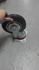 Black Rubber Castor 3", 4", 5 , 6", 8"Model : C-11 | Type : Swivel , Brake or Rigid