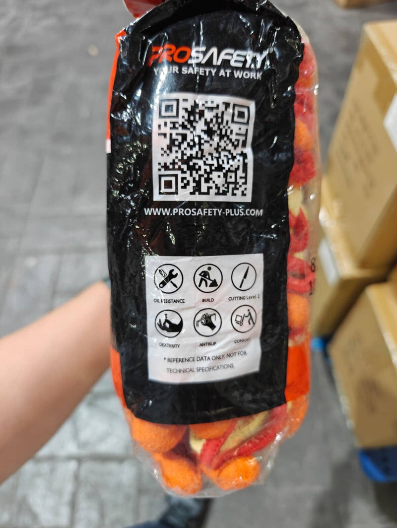 Prosafe Orange Palm Cotton Glove | Model: GLOVE-COR-PRO Palm Cotton Glove Prosafe 