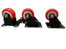 PU Castor Wheel Orange 2-1/2" (65kg) | Model : C-PU065 Aikchinhin 