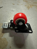 PU CASTOR WHEELS | MODEL: C-PU040 Castor Wheel Aiko PU CASTOR-BRAKE ORANGE 1-1/2" 