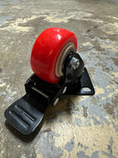 PU CASTOR WHEELS | MODEL: C-PU050 Castor Wheel Aiko PU CASTOR-BRAKE ORANGE 2" (19KG) 