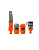 Pumpkin 4pcs Adjustable Waterning Nozzle with Hose Connector Set | Model: PM42304 Nozzle Pumpkin 