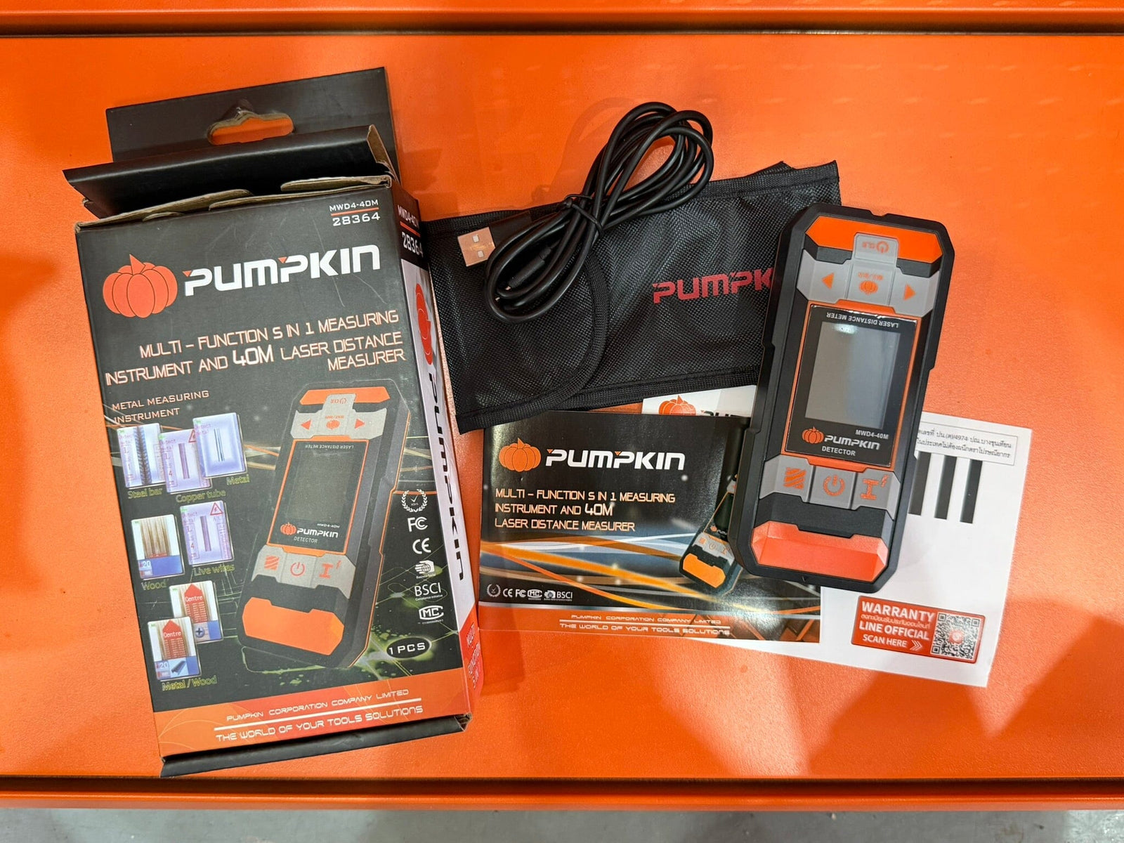 Pumpkin 5in1 Measuring Instrument 40m (20pcs/ctn) | Model: PM28364