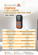 Pumpkin 7 IN 1 Laser Distance Meter 60m | Model: PM28365 Laser Distance Measure Pumpkin 