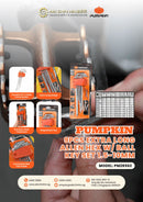 Pumpkin 9pcs Extra Long Allen Hex w/Ball Key Set 1.5-10mm (6pc/box) | Model: PM28562 Hex Key Pumpkin 