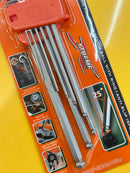 Pumpkin 9pcs Extra Long Allen Hex w/Ball Key Set 1.5-10mm (6pc/box) | Model: PM28562 Hex Key Pumpkin 