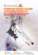 Pumpkin Chain Clamp Locking Pliers 19" for Plumbers, Bundling Cables & Pipes Works | Model: PM14924 Pliers Pumpkin 