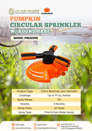Pumpkin Circular Sprinkler w/ Round Base | Model: PM42306 Sprinkler Pumpkin 