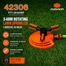 Pumpkin Circular Sprinkler w/ Round Base | Model: PM42306 Sprinkler Pumpkin 