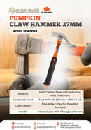 Pumpkin Claw Hammer 27mm | Model: PM29133 Claw Hammer Pumpkin 