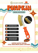 Pumpkin Copper Coated Twisted Steel Hand Brush 250mm (24PC/BOX) | Model: MTC33366 Brush Pumpkin 