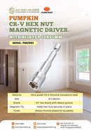 Pumpkin CR-V Hex Nut Magnetic Driver w/Blister 10x65mm | Model: PM61083 Socket Pumpkin 