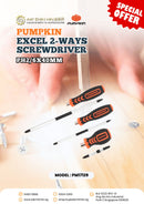 Pumpkin Excel 2-ways Screwdriver Ph2/6x40mm | Model: PM17129 Screwdriver Pumpkin 