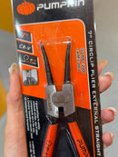 Pumpkin External Straight Snap Ring Pliers with Spring 7" | Model: PM33564 Pliers Pumpkin 