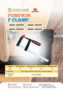 Pumpkin F Clamp | Model: PM34210 / PM34211 / PM34212 / PM34213 Clamp Pumpkin 