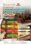 Pumpkin F-Spring A Utility Knife S-101A 18mm | Model: PM12201-F Utility Knife Pumpkin 