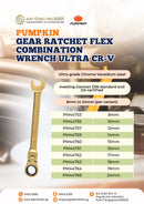Pumpkin Gear Ratchet Flex Combination Wrench Ultra CR-V | Model: PM44753-PM44769 Combination Wrench Pumpkin 