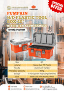 Pumpkin H/D Plastic Tool Box 20" With Alum Handle | Model: PM20869 Tool Box Pumpkin 