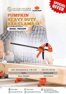 Pumpkin Heavy Duty Bar Clamp 18" | Model: PM34219 Clamp Pumpkin 