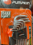 Pumpkin Osaka 9pcs Short Torx Key Set T10-T50 (6pcs/box) | Model: PM28534 Torx Set Pumpkin 