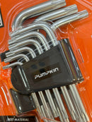 Pumpkin Osaka 9pcs Short Torx Key Set T10-T50 (6pcs/box) | Model: PM28534 Torx Set Pumpkin 