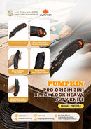 Pumpkin Pro Origin 3IN1 Black Lock Heavy Duty Knife | Model: PM13134 Pen Knife Pumpkin 