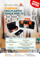 Pumpkin Pro Plastic Tools Box 16" | Model: PM20506 Tool Box Pumpkin 