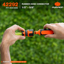 Pumpkin Rubber Coated Hose Connector 1/2" | Model: PM42292 Hose Connector Pumpkin 