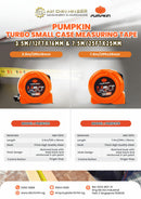 Pumpkin Turbo Small Case Measuring Tape 7.5m/25ftx25mm (6pc/box) | Model: PM10375 Measuring Tape Pumpkin 