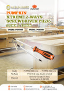 Pumpkin Xtreme 2-Ways Screwdriver PH2/6 | Model: PM17150 / PM17151 Screwdriver Pumpkin 
