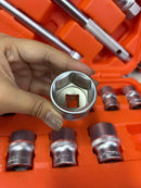 Pumpkin Xtreme 25pcs 1/2" DR Sockets Set 8-32mm | Model: PM40264 Sockets Set Pumpkin 