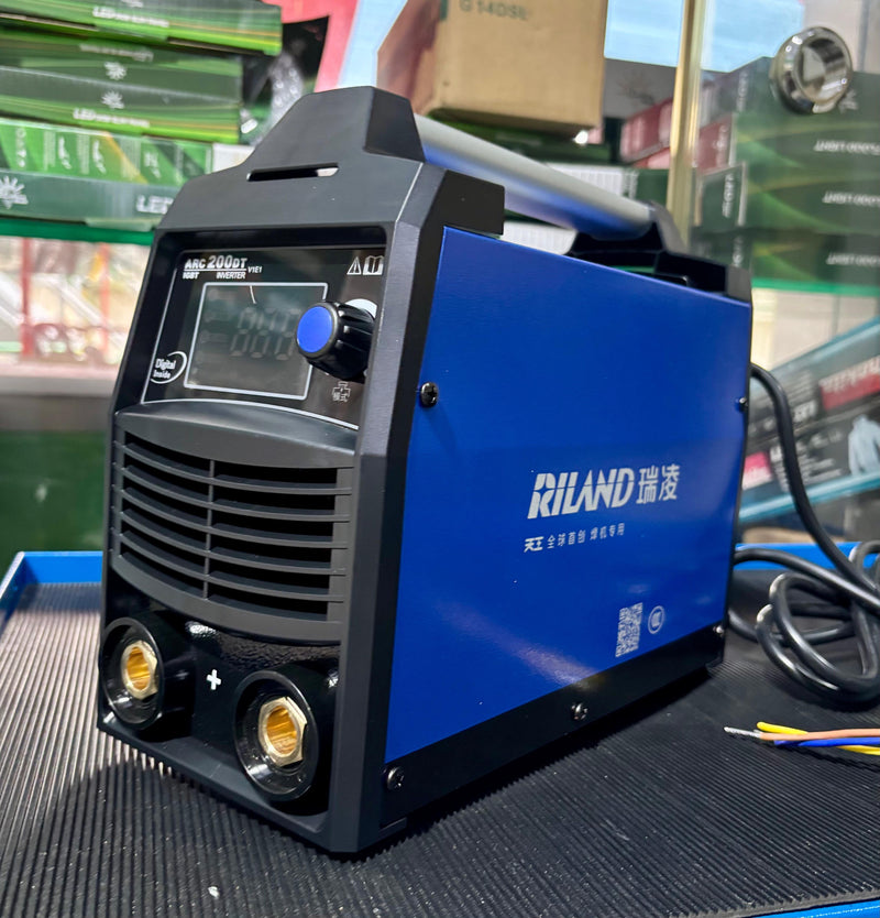 Welding Set Riland Riland ARC200DT 220V Welding Set c/w 3m Ground and Welding Cable | Mod