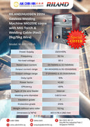 RILAND/HUOSEN 220V Gasless Welding Machine MIG251E come with MIG Torch & Welding Cable (Red) (1kg/5kg Wire) | Model: W-MIG251E-R Welding Machine RILAND 