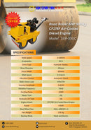 Road Roller 6HP 550Kg CF178F Air-Cooled Diesel Engine | Model : SVR-550C Road Roller Aiko 