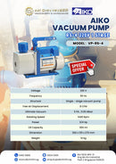 RS-4 220v Vacuum Pump 1 Stage | Model : VP-RS-4 Vacuum Pump Aiko 
