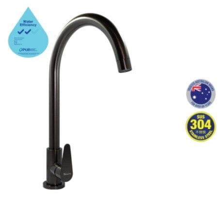 Selleys Gun Metal Kitchen Sink Tap - U Shape | Model : SEY-S8023 Water Tap SELLEYS 