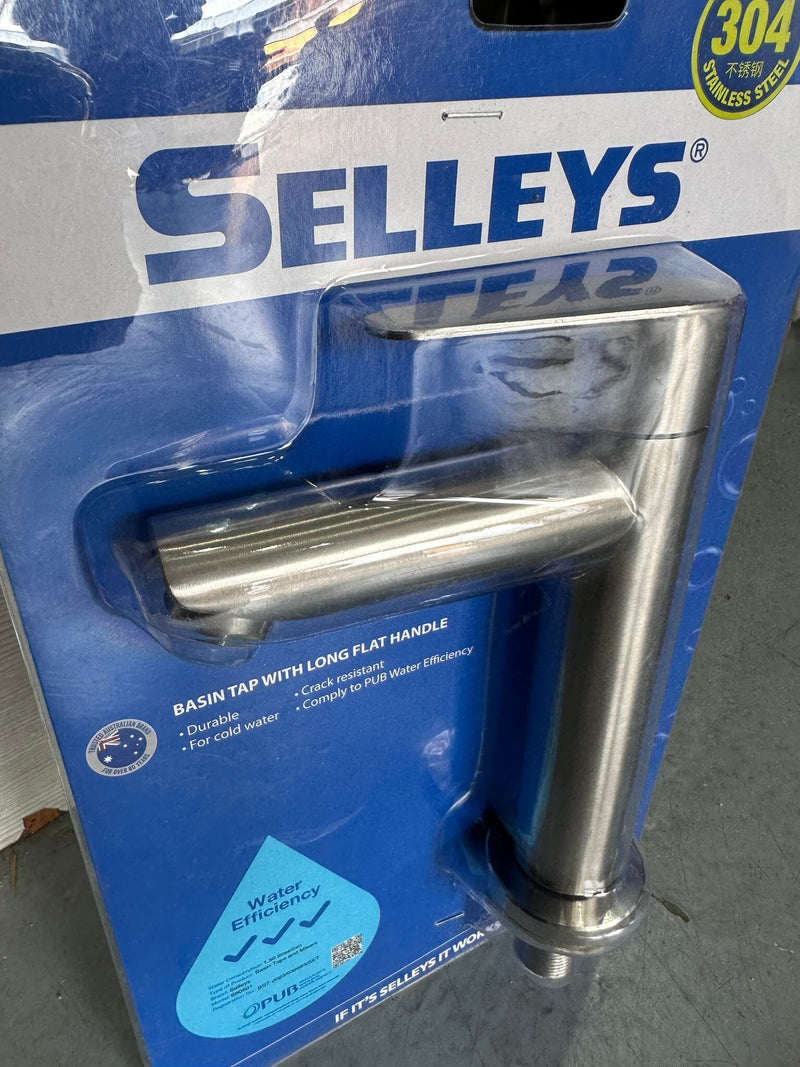 Selleys SS304 Basin Tap (Long) - Flat Handle | Model : SEY-S60501 Aikchinhin 