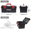Shuter 11L Professional Tool Box With 1 Tray, 2 Small Parts Organizers And Plastic Locks Super PVC Tool Box TB905 | Model : TB-TB905 PVC Tool Box Shuter 