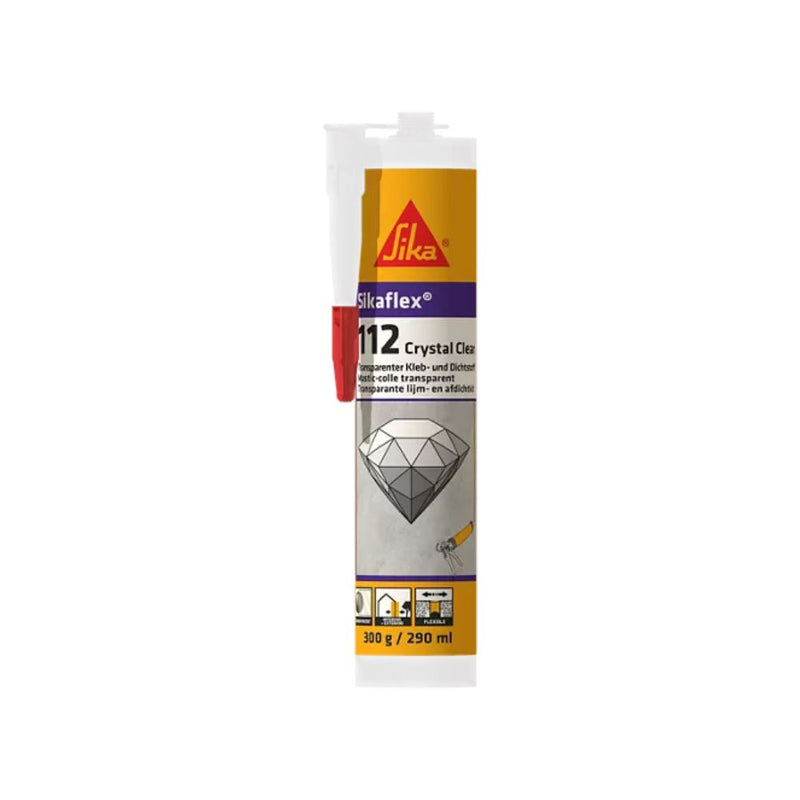 Sikaflex-112 Crystal Clear Adhesive and Sealant 290ML | Model: SIKA-112CL Adhesive Sika 