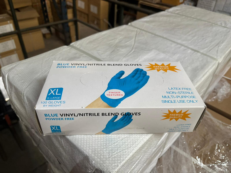Textured Premium Quality Disposable Powder Free Blue Nitrile Glove | Model: GLOVE-TX Blue Nitrile Glove Aik Chin Hin 