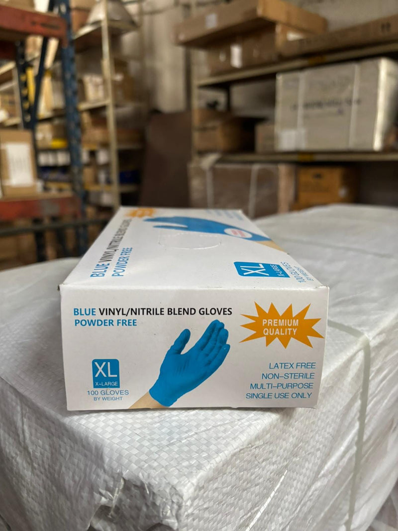 Textured Premium Quality Disposable Powder Free Blue Nitrile Glove | Model: GLOVE-TX Blue Nitrile Glove Aik Chin Hin 